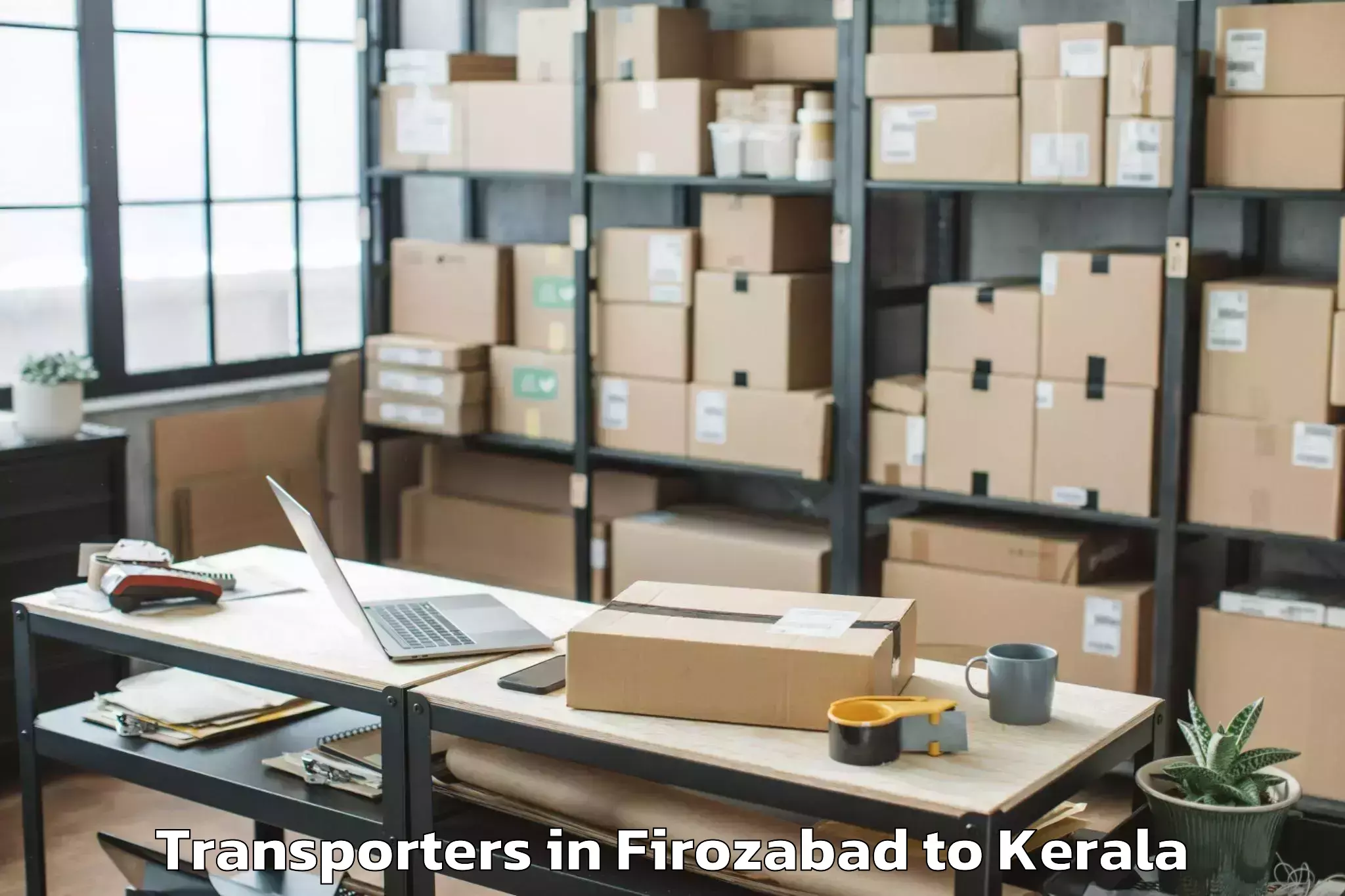 Top Firozabad to Kizhake Chalakudi Transporters Available